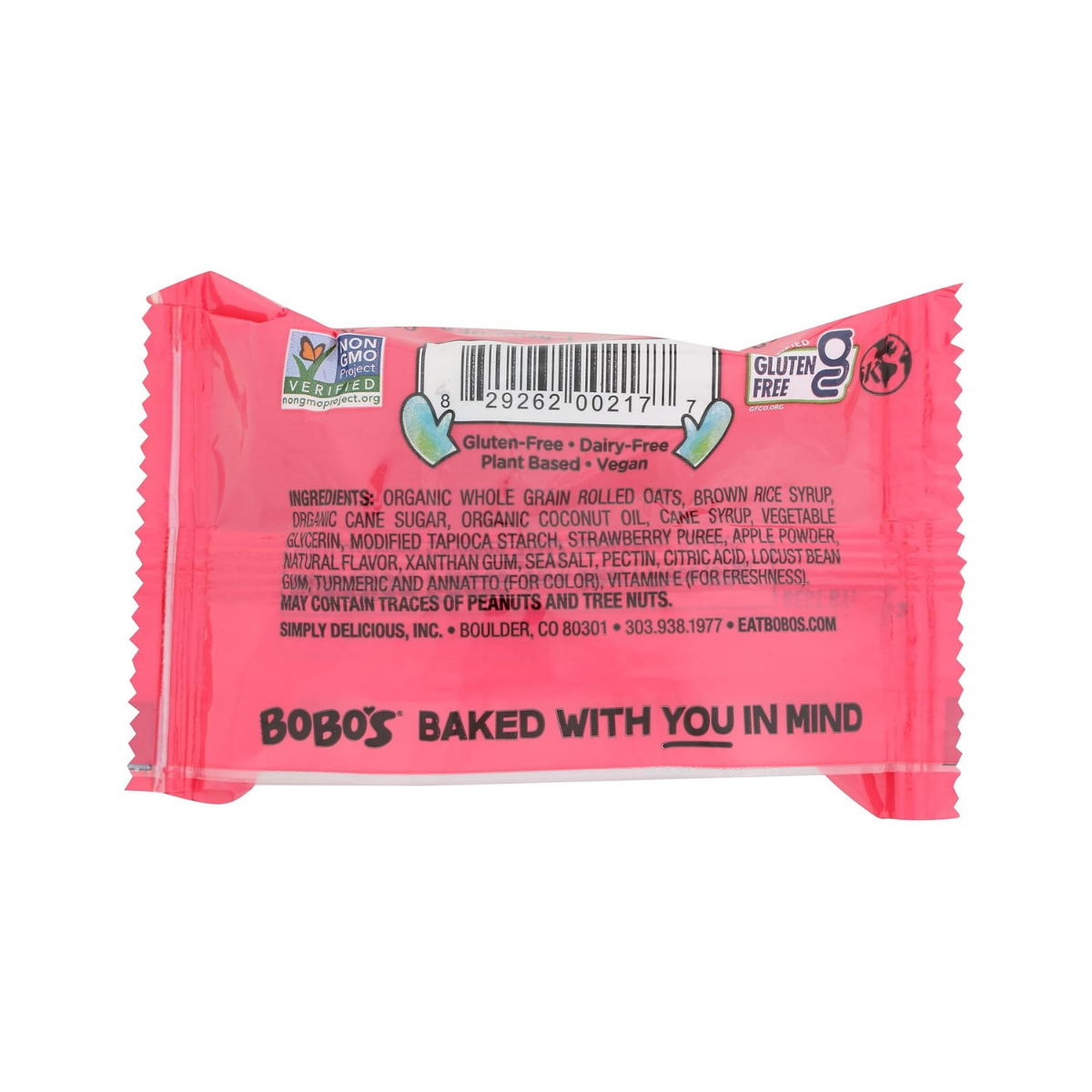 Bobo's Strawberry Stuff'd Bites 1.3oz