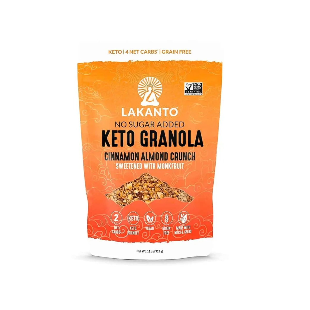 Lakanto Keto Granola - Cinnamon Almond Crunch 11oz