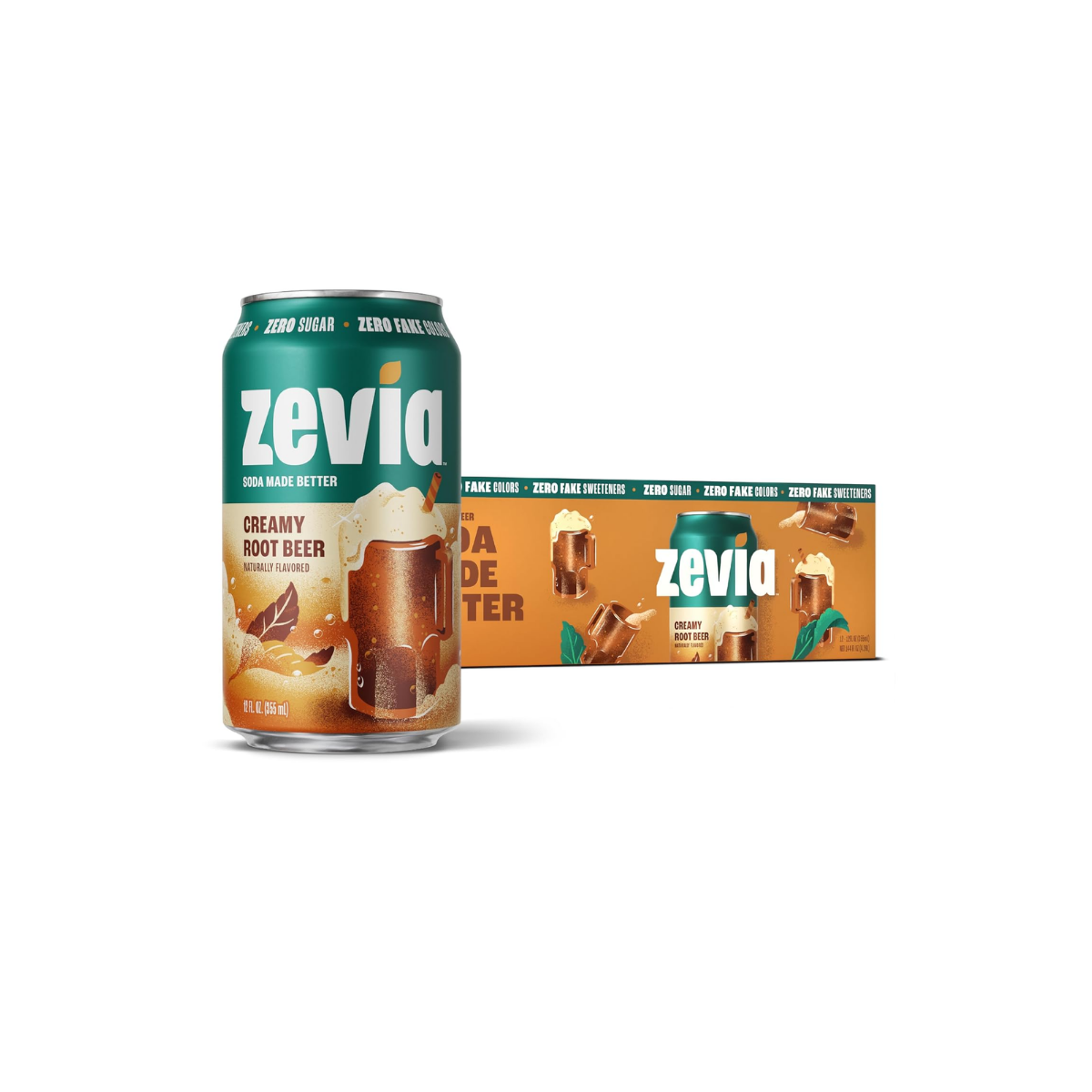 Zevia Soda Diet Root Beer 12c