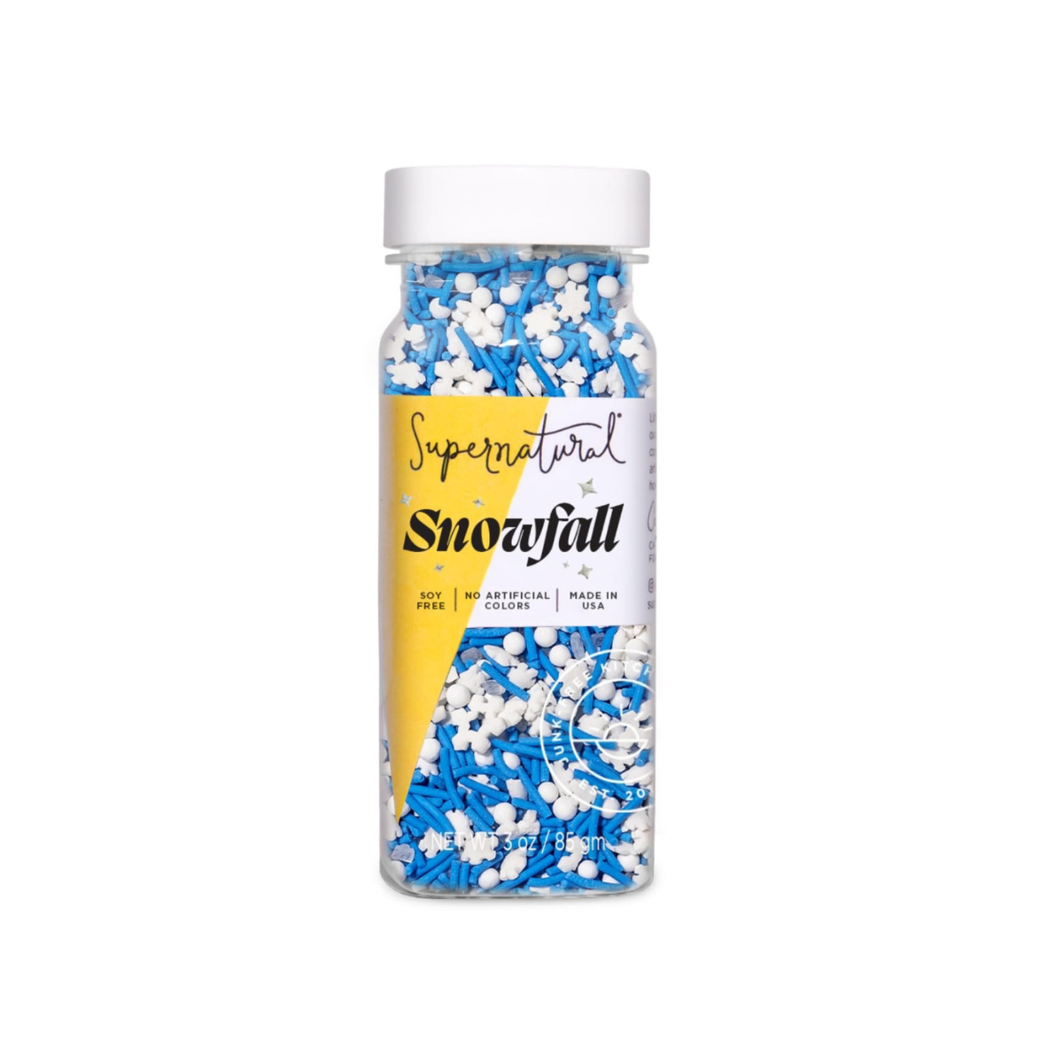 Supernatural Dye-Free Snowfall Sprinkles