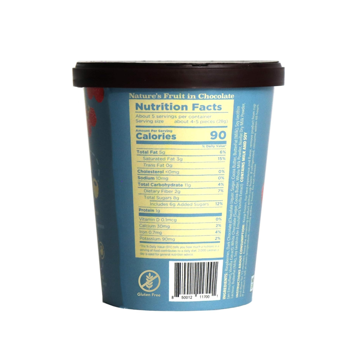 Trü Frü Raspberries Dark Chocolate Covered, 5 oz