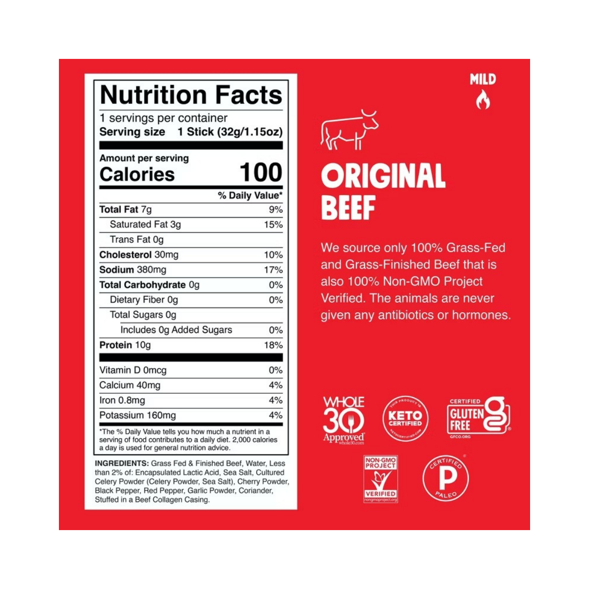 Chomps Original Beef Meat Sticks 9.2oz 8c