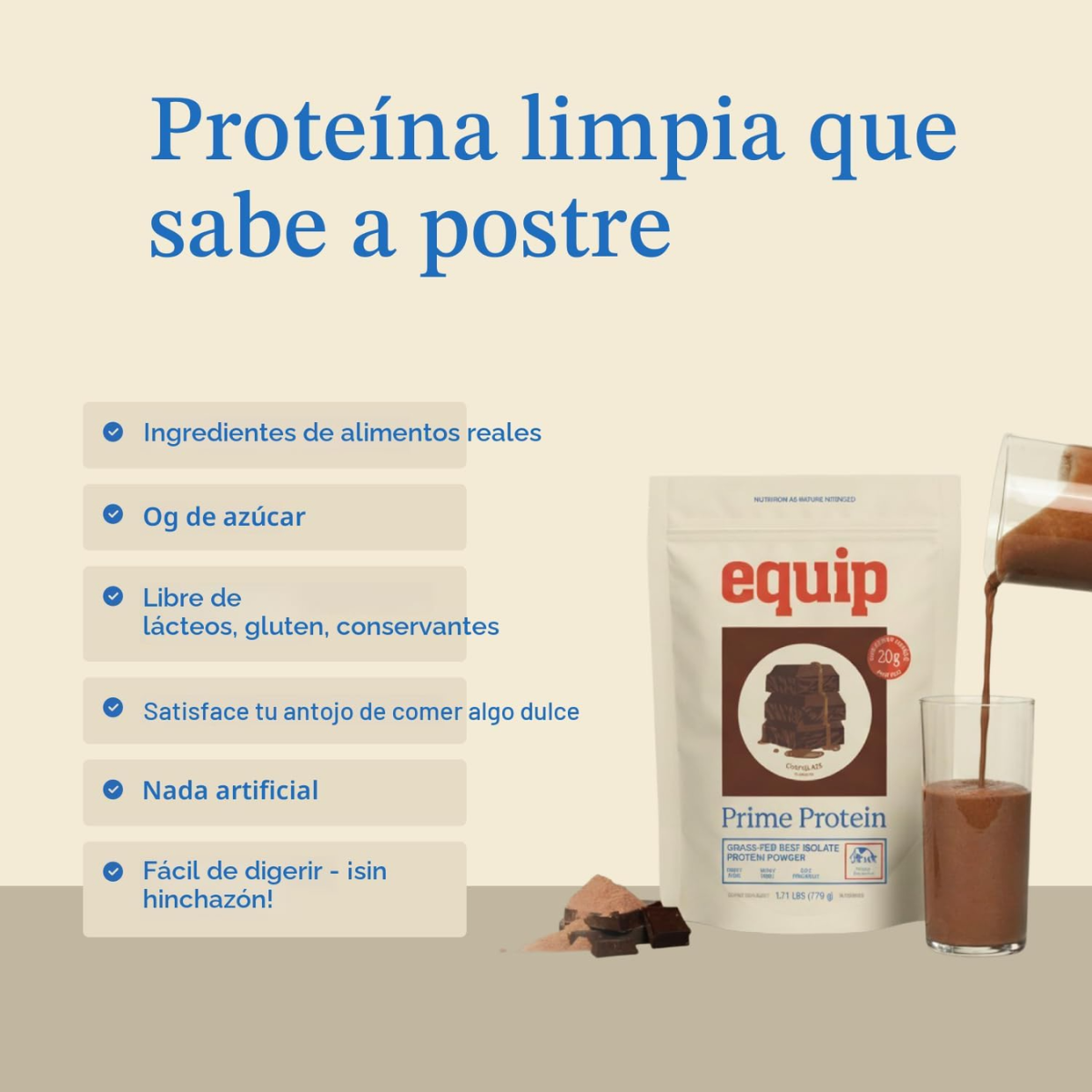 Equip Prime Chocolate Protein Powder 771g