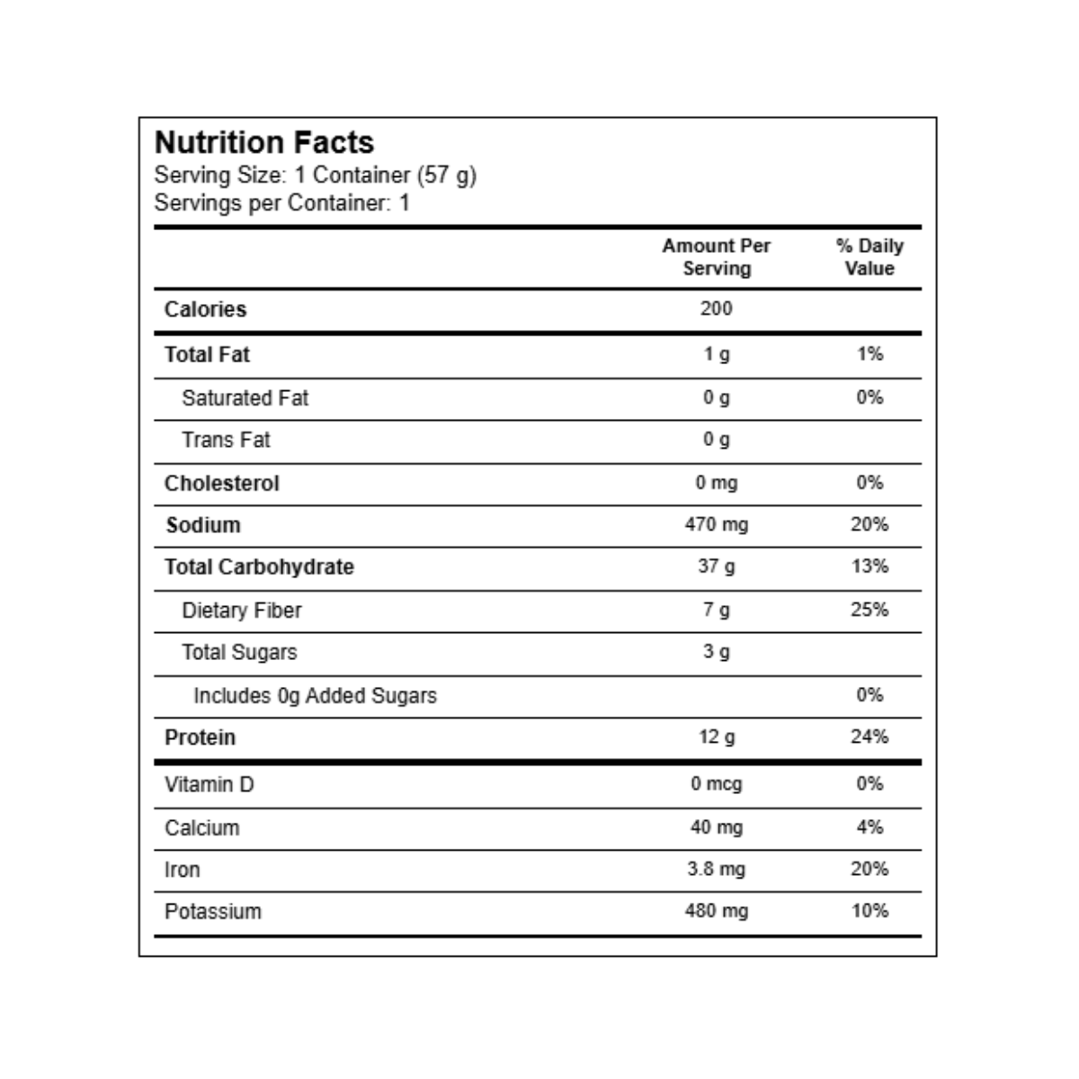 Lentiful Instant Lentils Mexican Green Chili GF 2.1oz