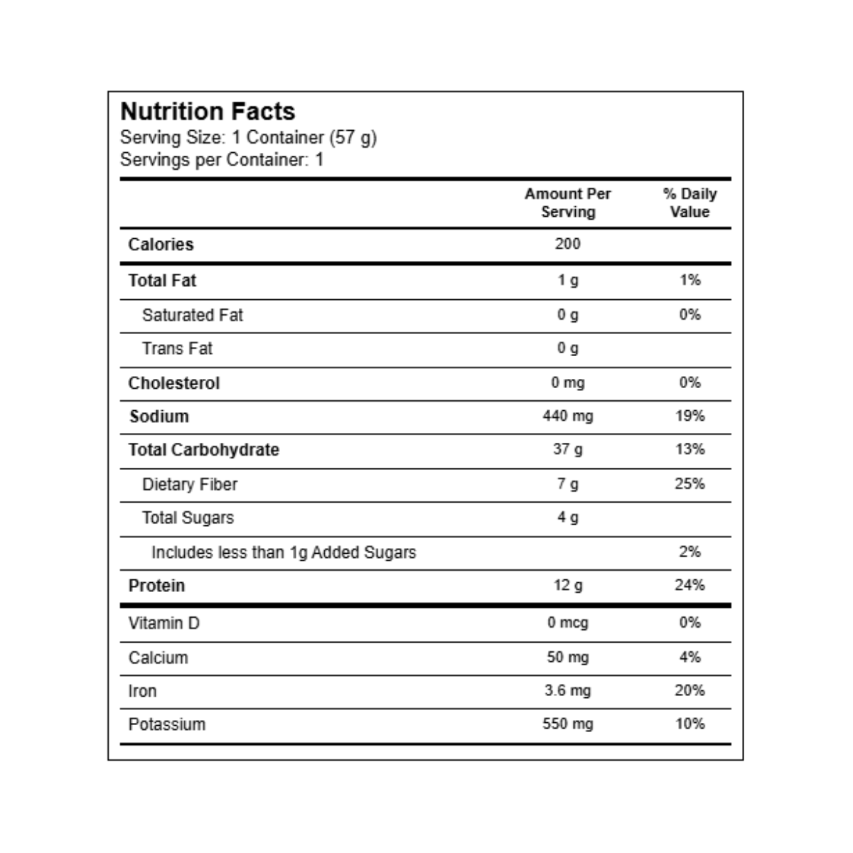 Lentiful Instant Lentils Homestyle Chili GF 2.1oz