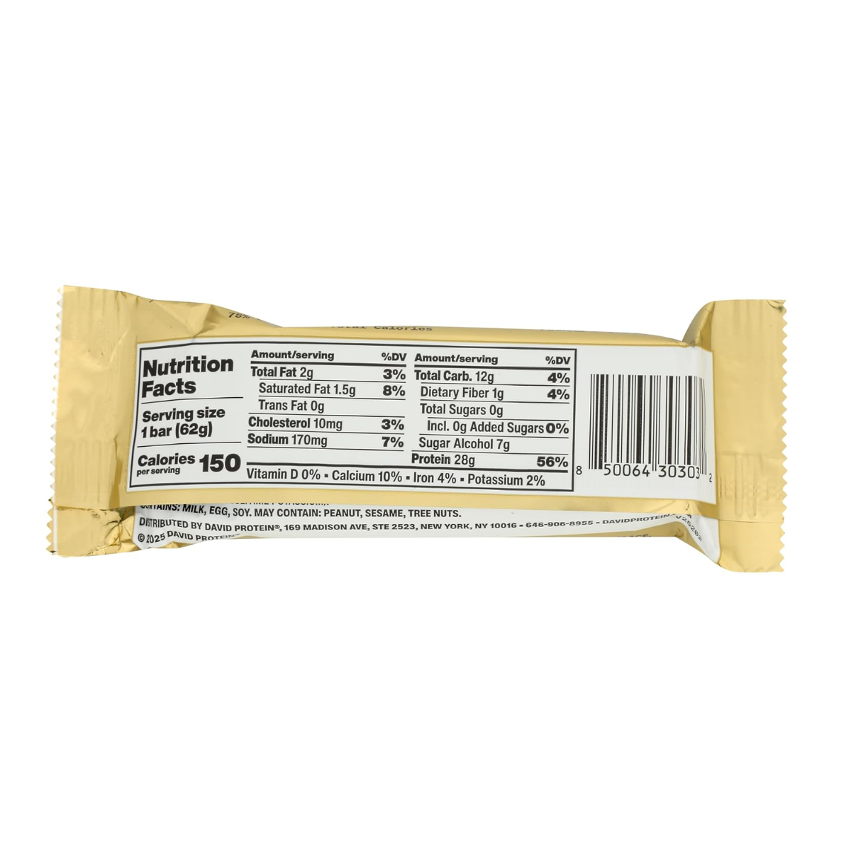 David Protein Bar 28 gr Protein Fudge Brownie