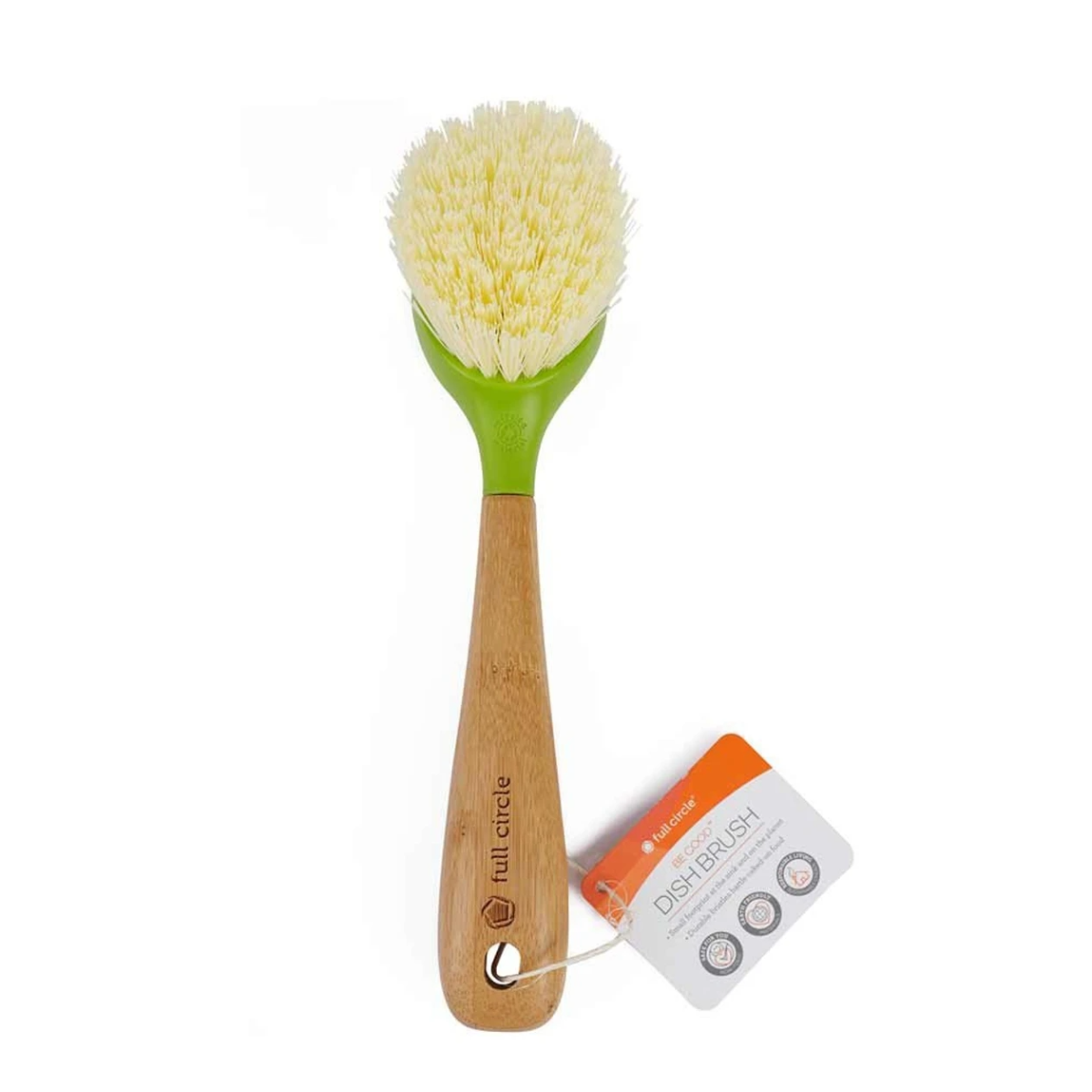 Full Circle Home Bamboo Daily Dish Brush Green 1c