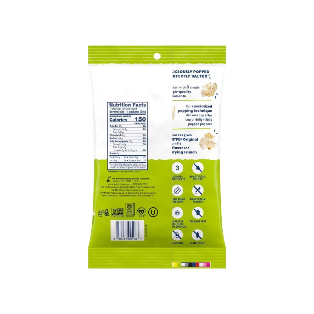 SkinnyPop Popcorn Original 1oz