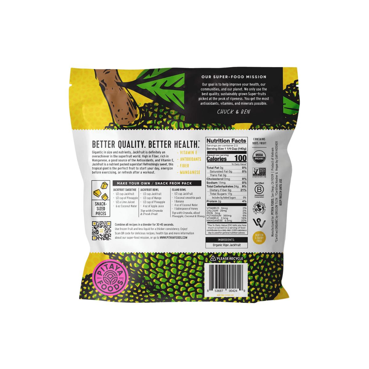 Pitaya Jackfruit Smoothie Packs OG 4c