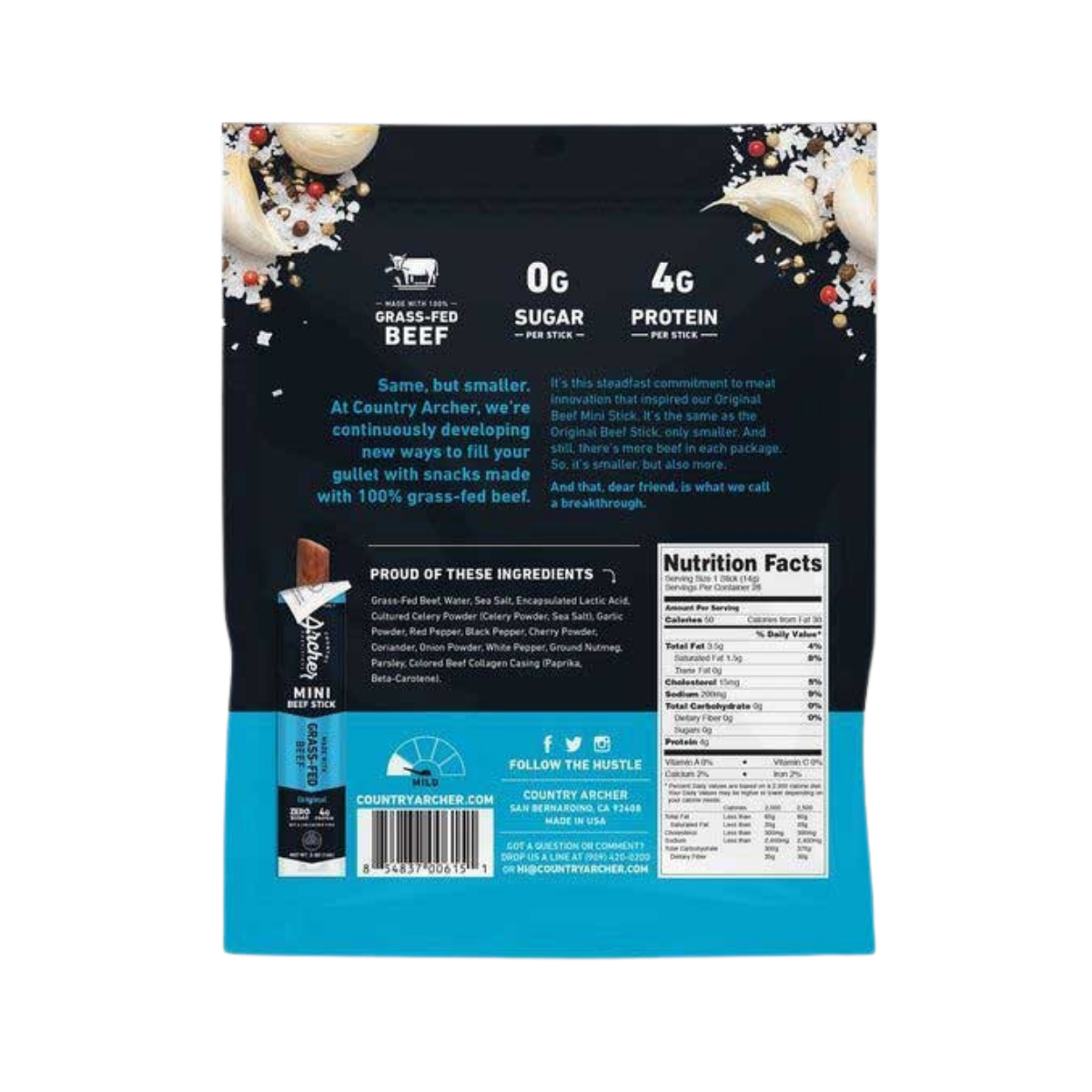 Country Archer Original Beef Mini Stick 4oz
