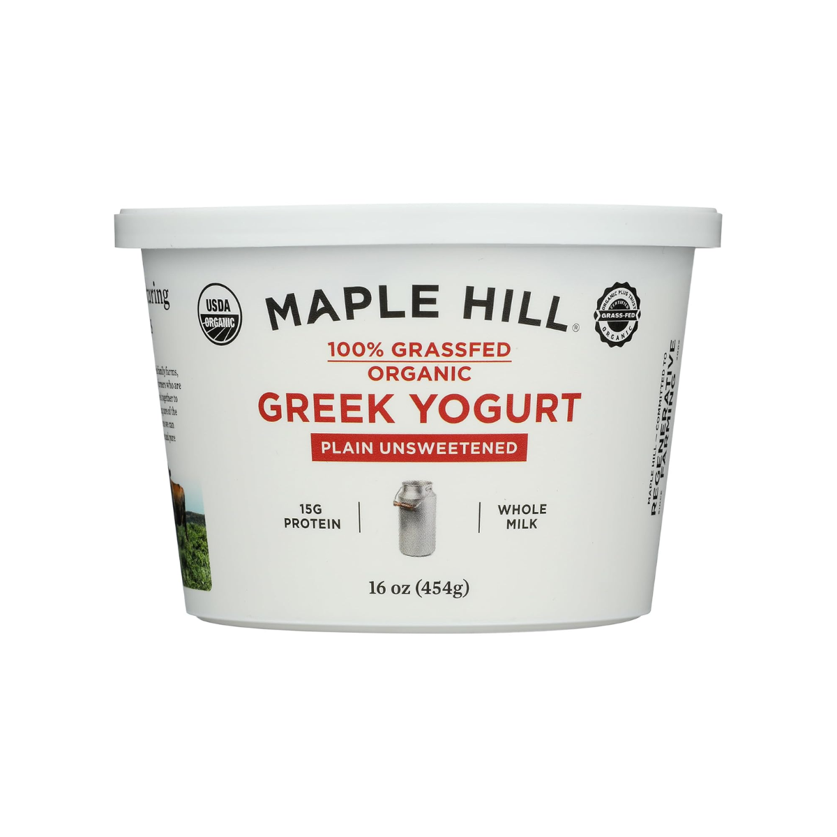 Maple Hill Yogurt Plain Grass 16oz