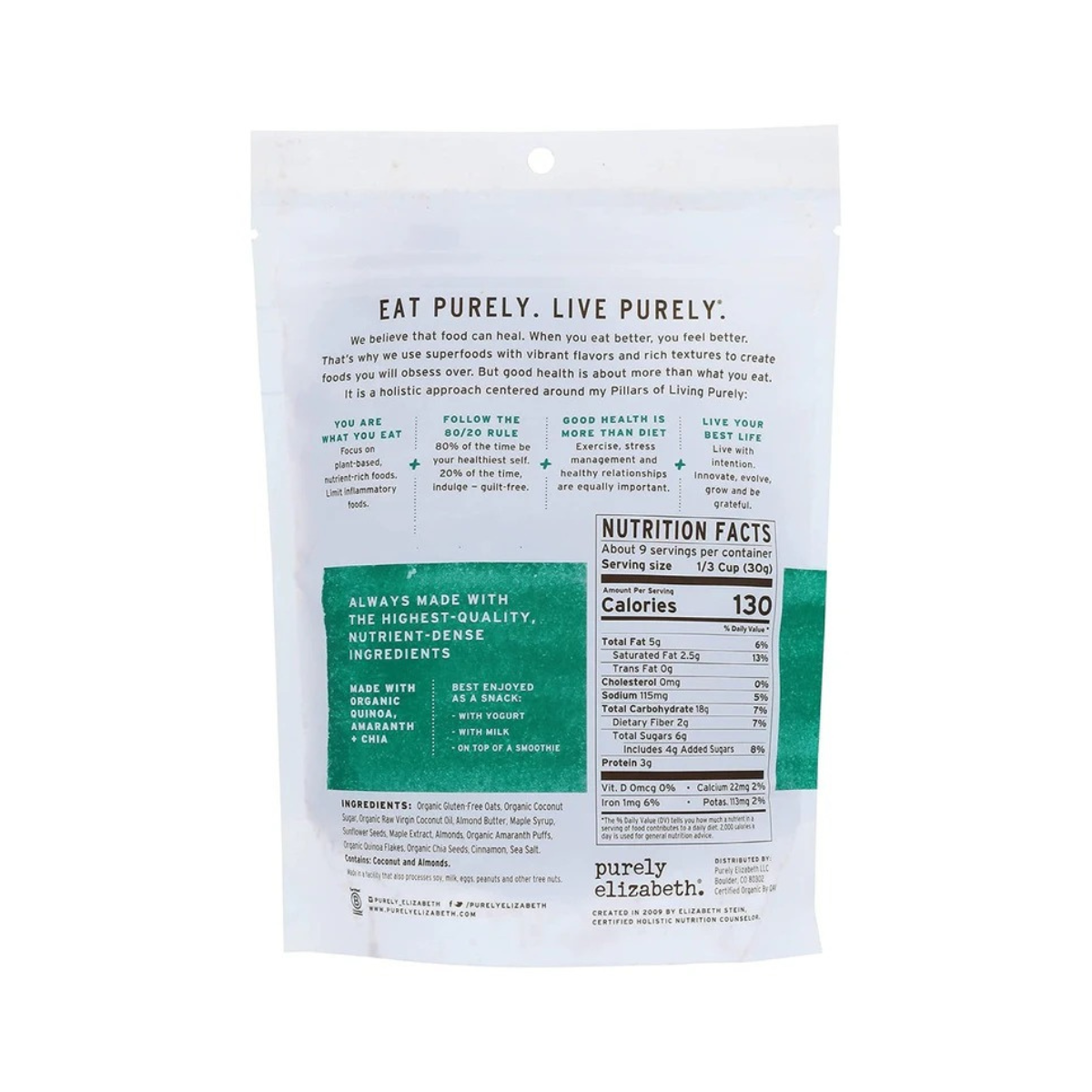 Purely Elizabeth Granola Maple Almond 10oz