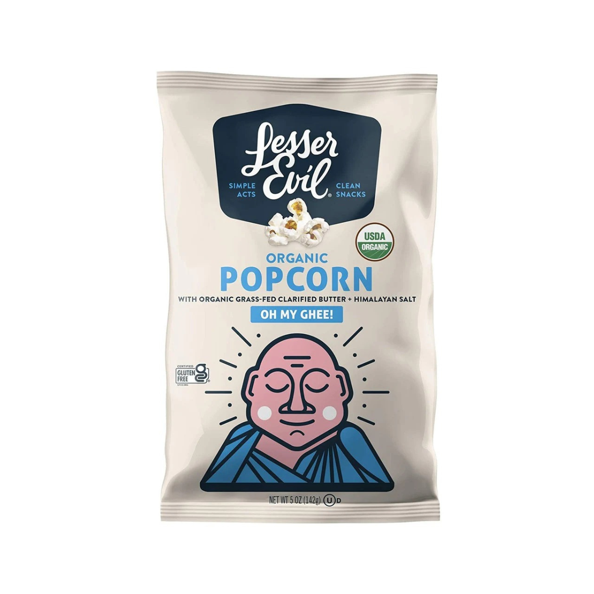 Lesser Evil Popcorn Ghee 5oz – Orgánica Store Panamá
