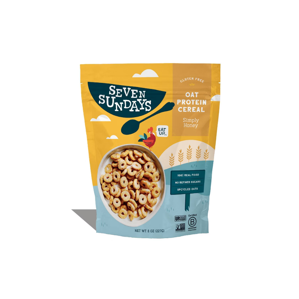 Sevens Oat Cereal Simpl Honey 8oz