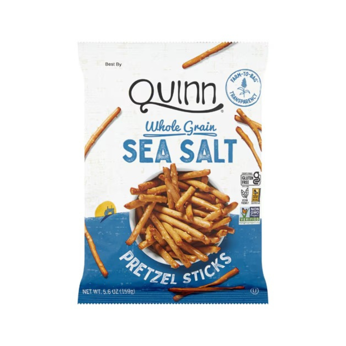 Quinn Snacks Classic Pretzel Sticks Sea Salt 5.6 oz