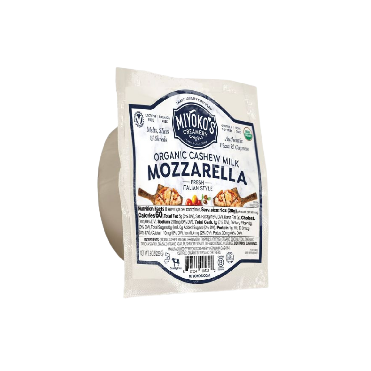 Miyoko's Organic Cashewmilk Mozzarella 8oz