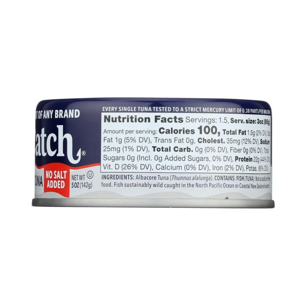 Safe Catch Wild Albacore Tuna No Salt Added 5oz