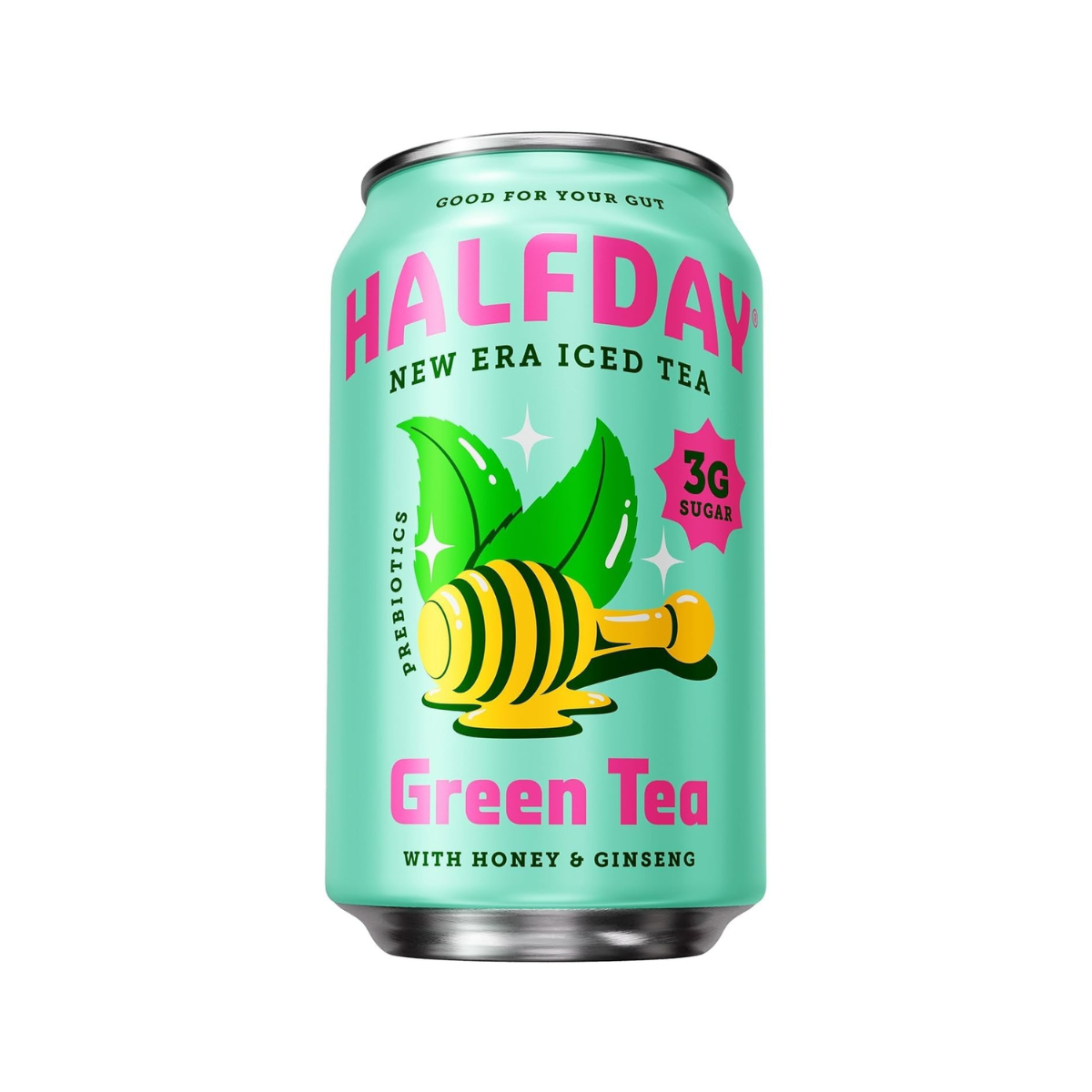 Halfday Tea Green Honey Ginseng Prebiotic 12 fl oz