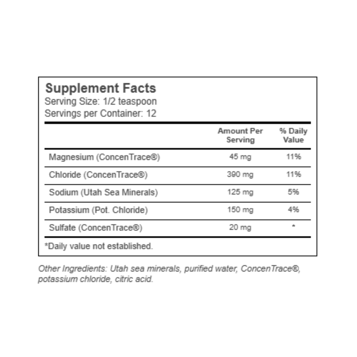Trace Minerals Endure Performance Electrolyte 1oz