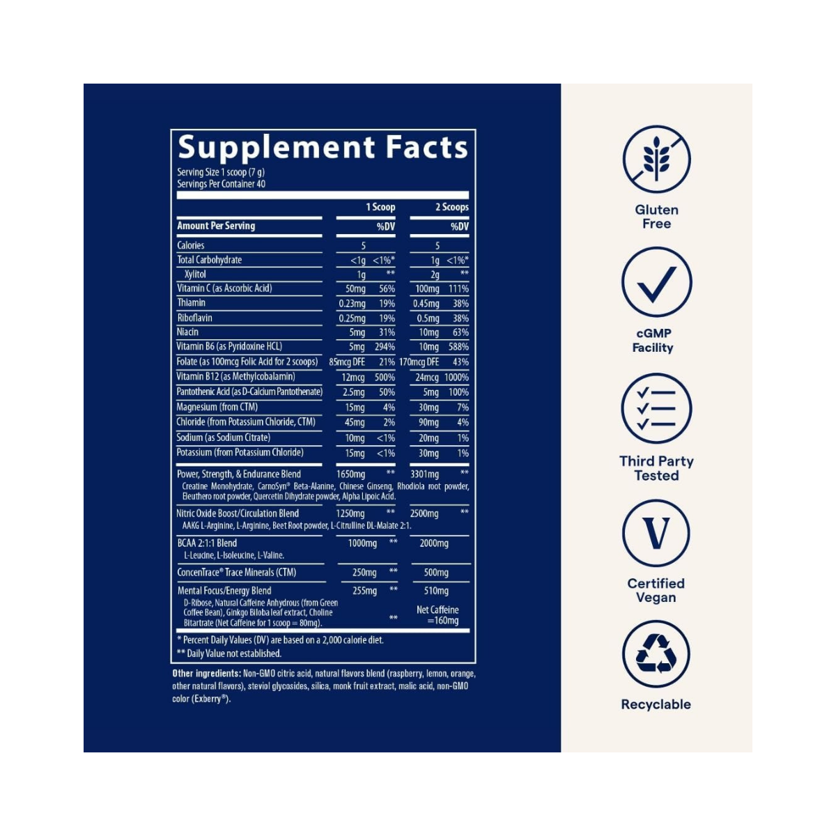 Trace Minerals Clean Pre-Workout Raspberry Lemonade 9.9 oz