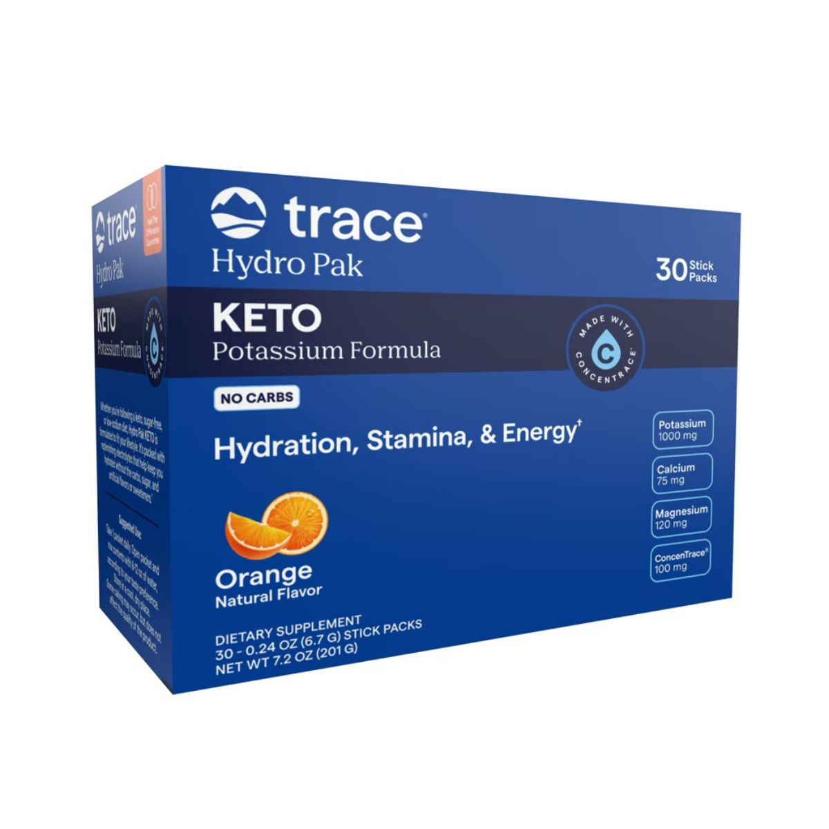 Trace Minerals Keto Electrolyte Powder Orange 30c