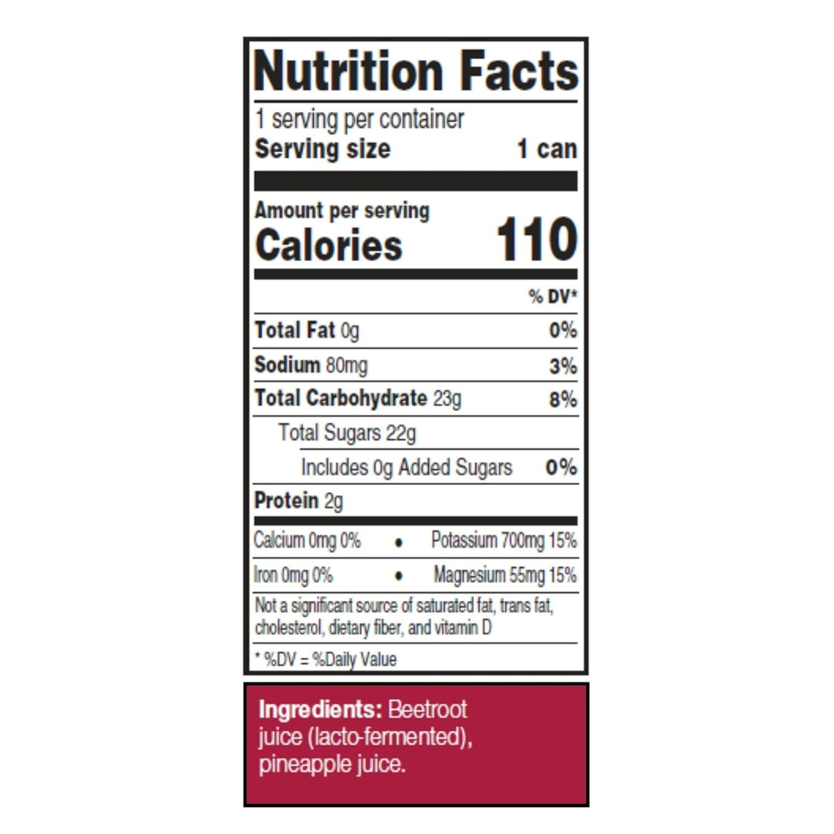 Beet Performer Juice Beet 8.4 FL.oz