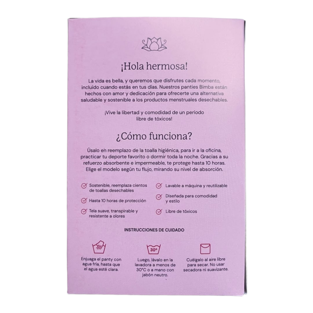 Bimba Underwear Panty Menstrual Dakota S 1c