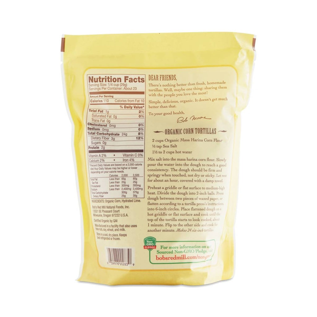Bob's Red Mill Flour Corn Masa de Harina OG 24oz