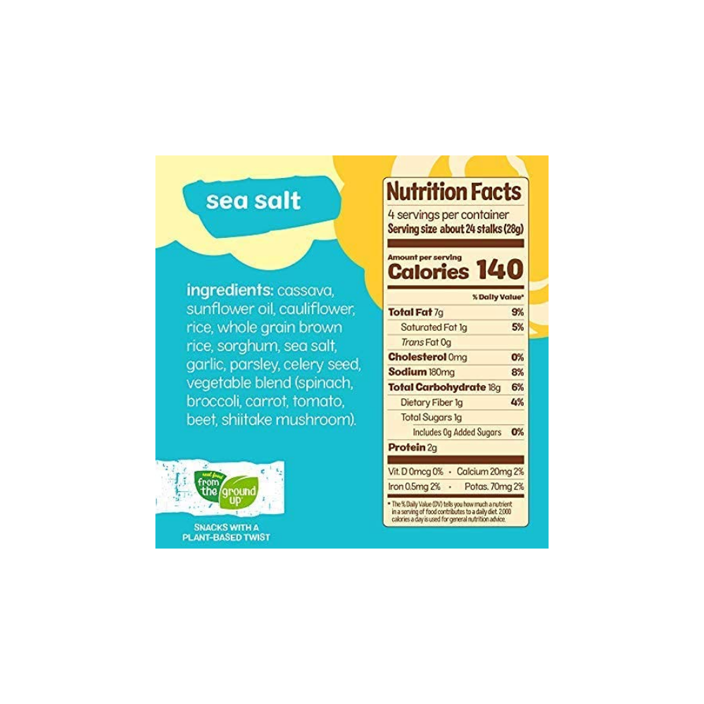 From The Ground Up Chip Stalks Sea Salt 4oz