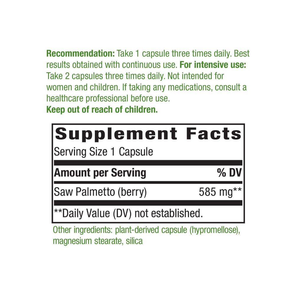 Nature's Way Saw Palmetto Berries 100c