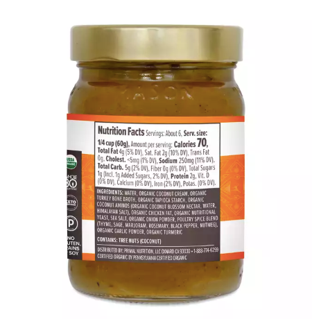 Primal Kitchen Gravy Classic Turkey OG 12oz