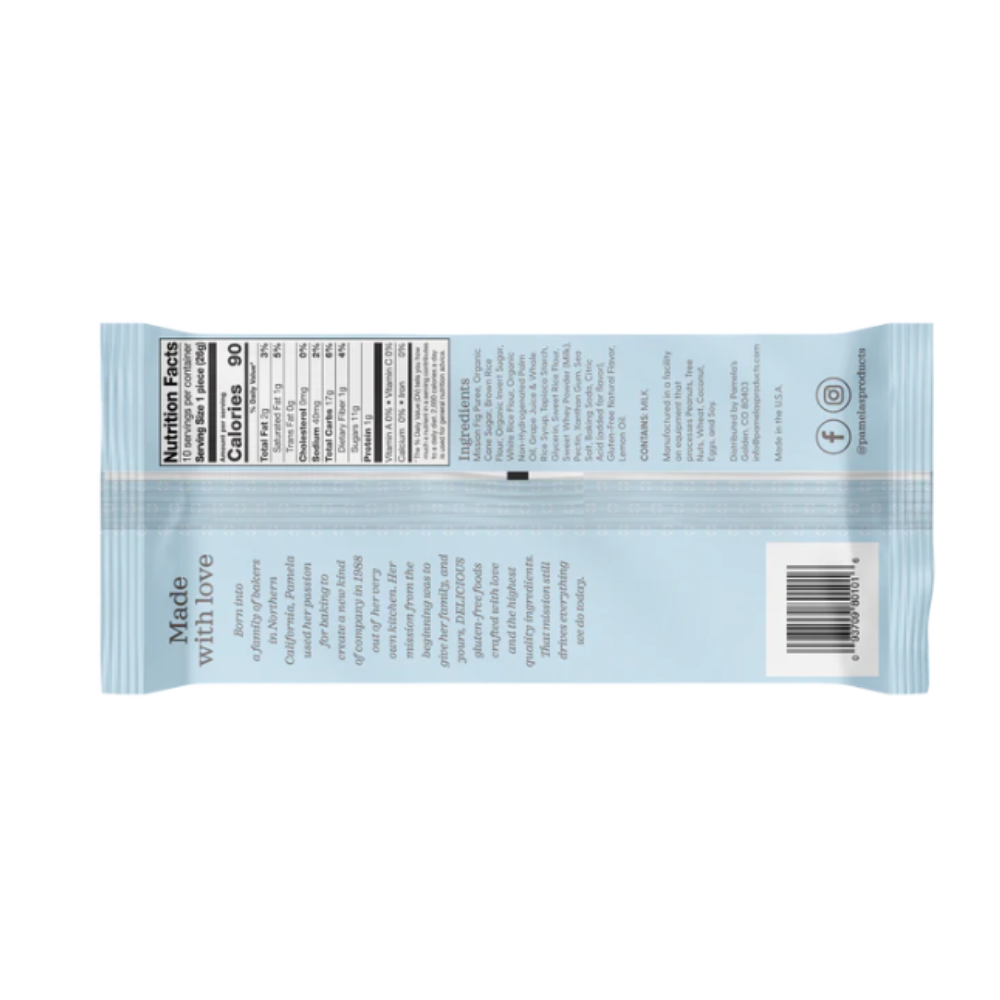 Pamela's Cookie Fig Mission Gluten Free 9oz