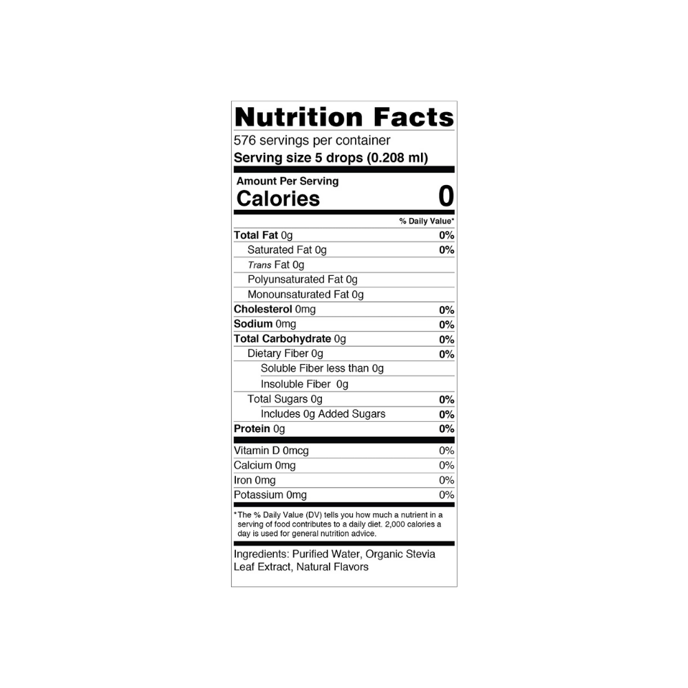 Sweet Leaf Stevia Extract Clear Liquid 4fz