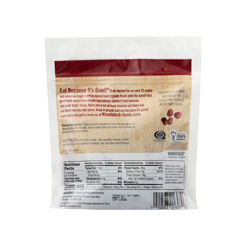 Woodstock Frozen Pomegranate Kernels 8oz