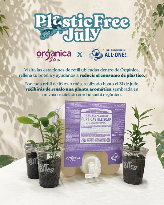Plastic Free July junto a Dr. Bronner´s