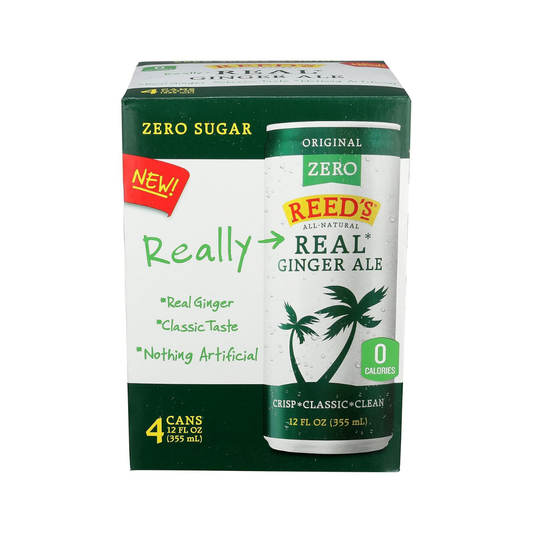 Reed's Zero Sugar Real Ginger Ale 4c