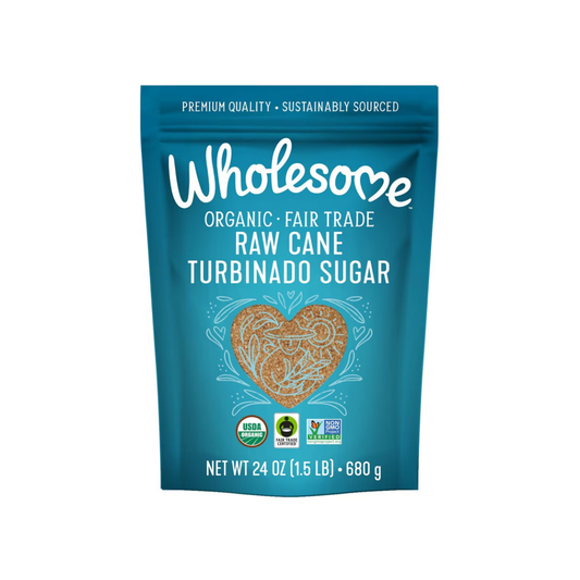 Wholesome Organic Raw Cane Turbinado Sugar 24oz