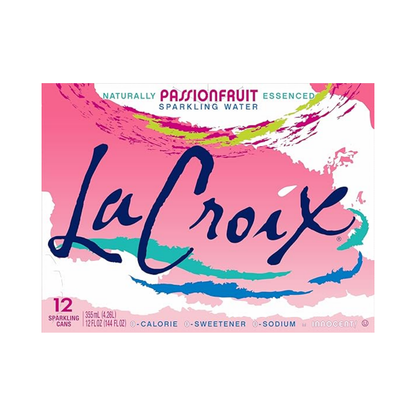 La Croix Sparkling Water Passion Fruit 12c