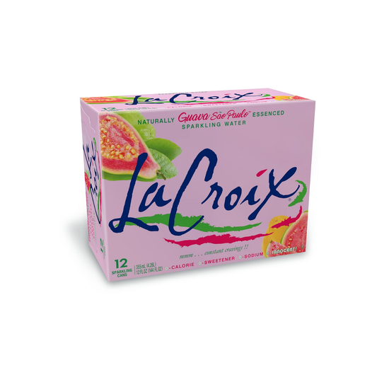 LaCroix Water Sparkling Guava Sao Paul 12c