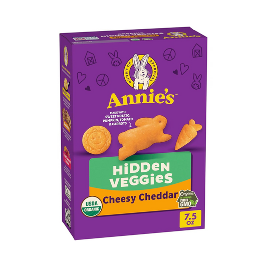Annie's Hidden Veggie Cheddar Crackers 7.5 oz