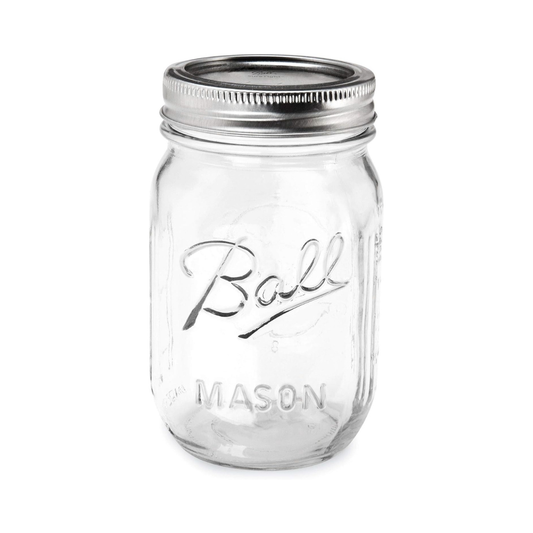 Ball 16oz Glass Regular Mouth Mason Jar
