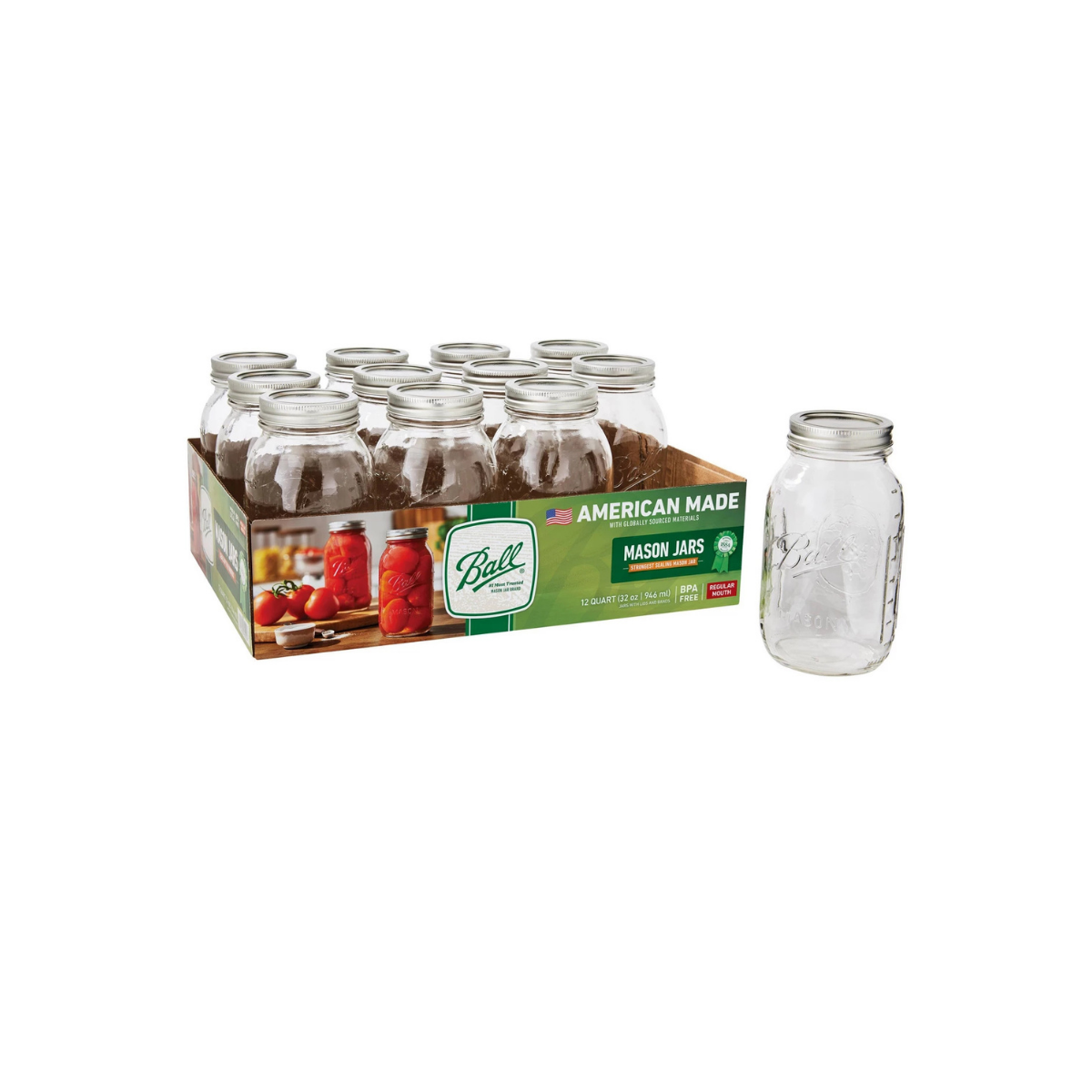 Ball Canning Jar 32oz 12c