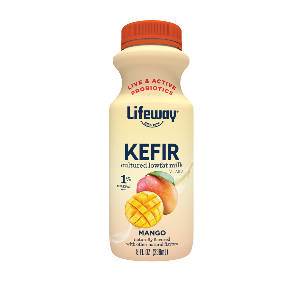 Lifeway Kefir Cultured Lowfat Milk Smoothie Mango 8fl oz