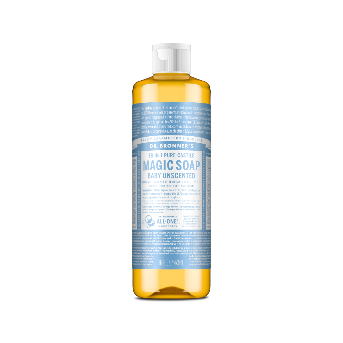 Dr. Bronner's Soap Baby Mild Liquid 16oz