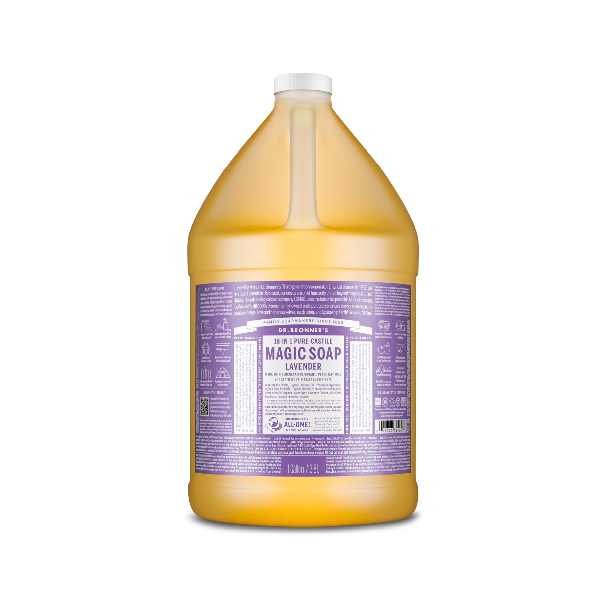 Dr. Bronner's Lavander Liquid Soap 1 Gallon