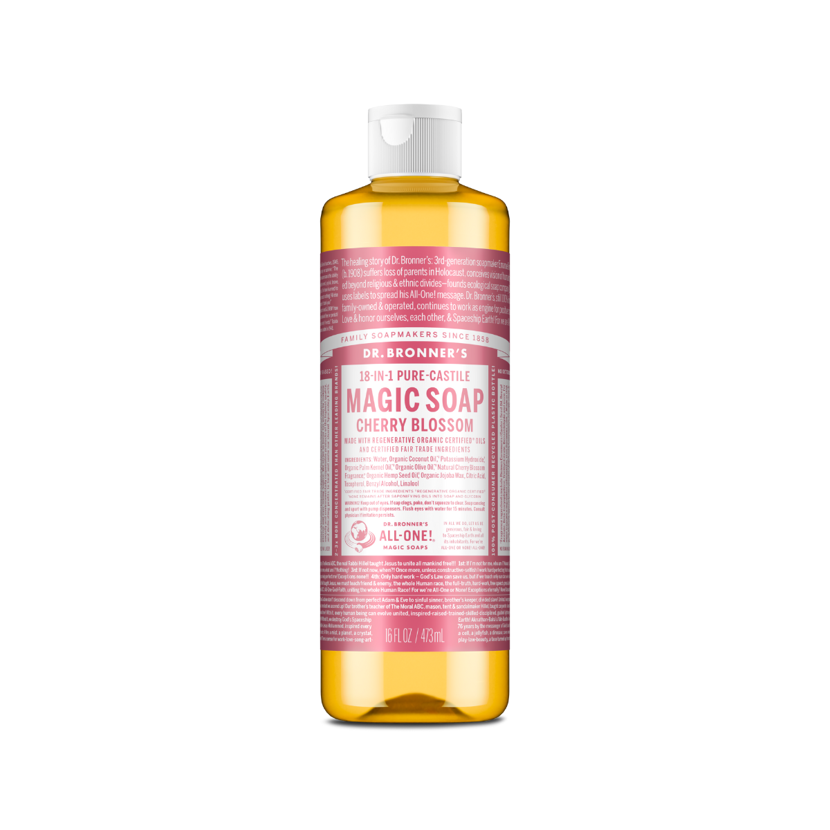 Dr. Bronner's Soap Cherry Blossom Liquid 16oz