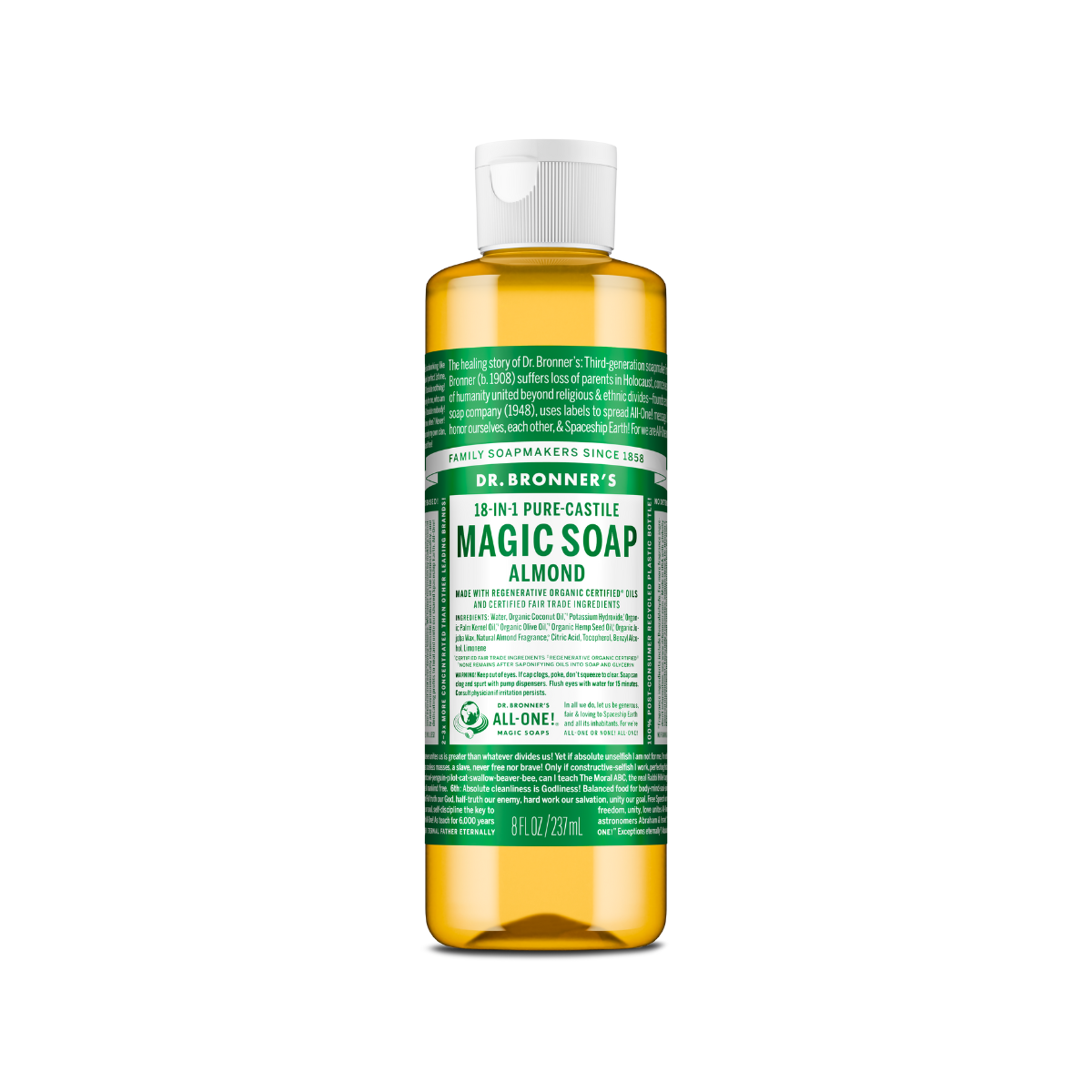Dr. Bronner's Hemp Almond Liquid Soap 8oz