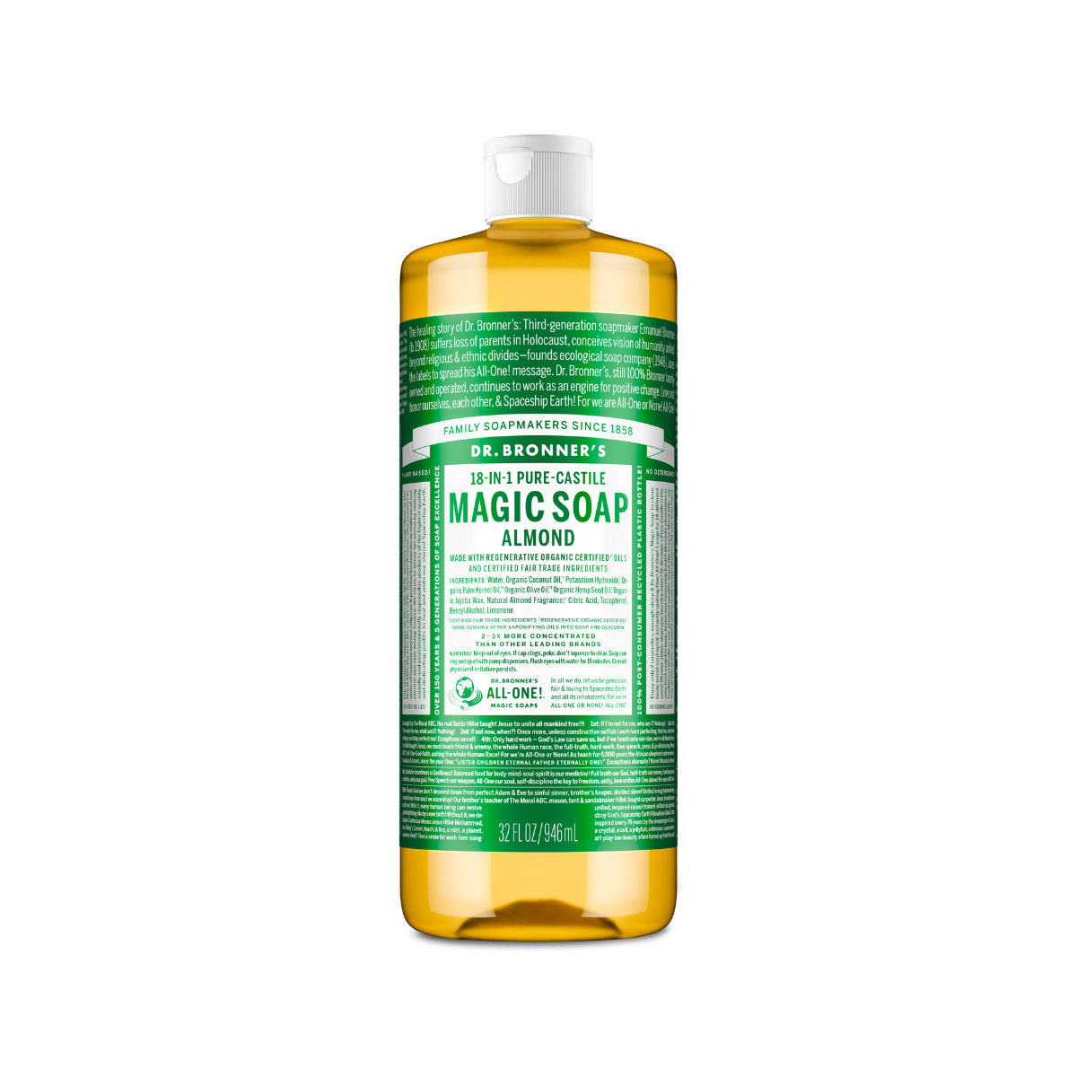 DR BS Soap Almond Liq 32oz