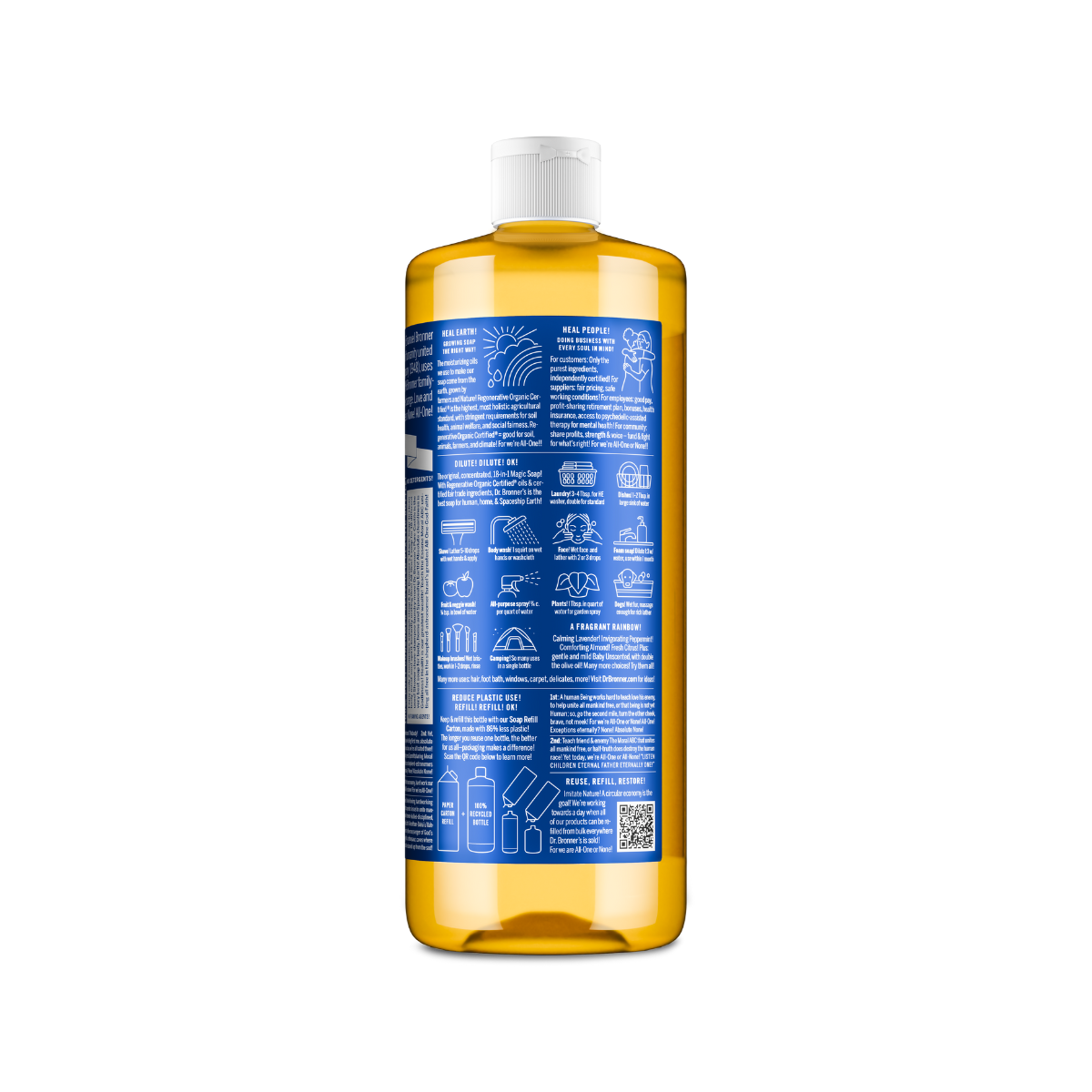 Dr. Bronner's Soap Peppermint Liquid 32oz