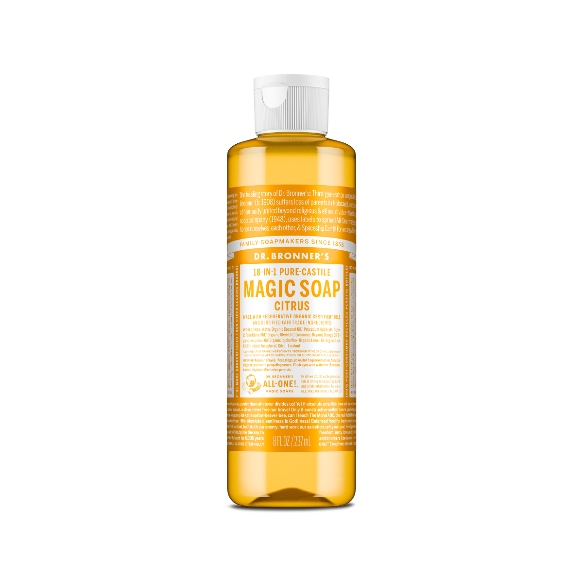 Dr. Bronner's Soap Citrus Liquid 8oz